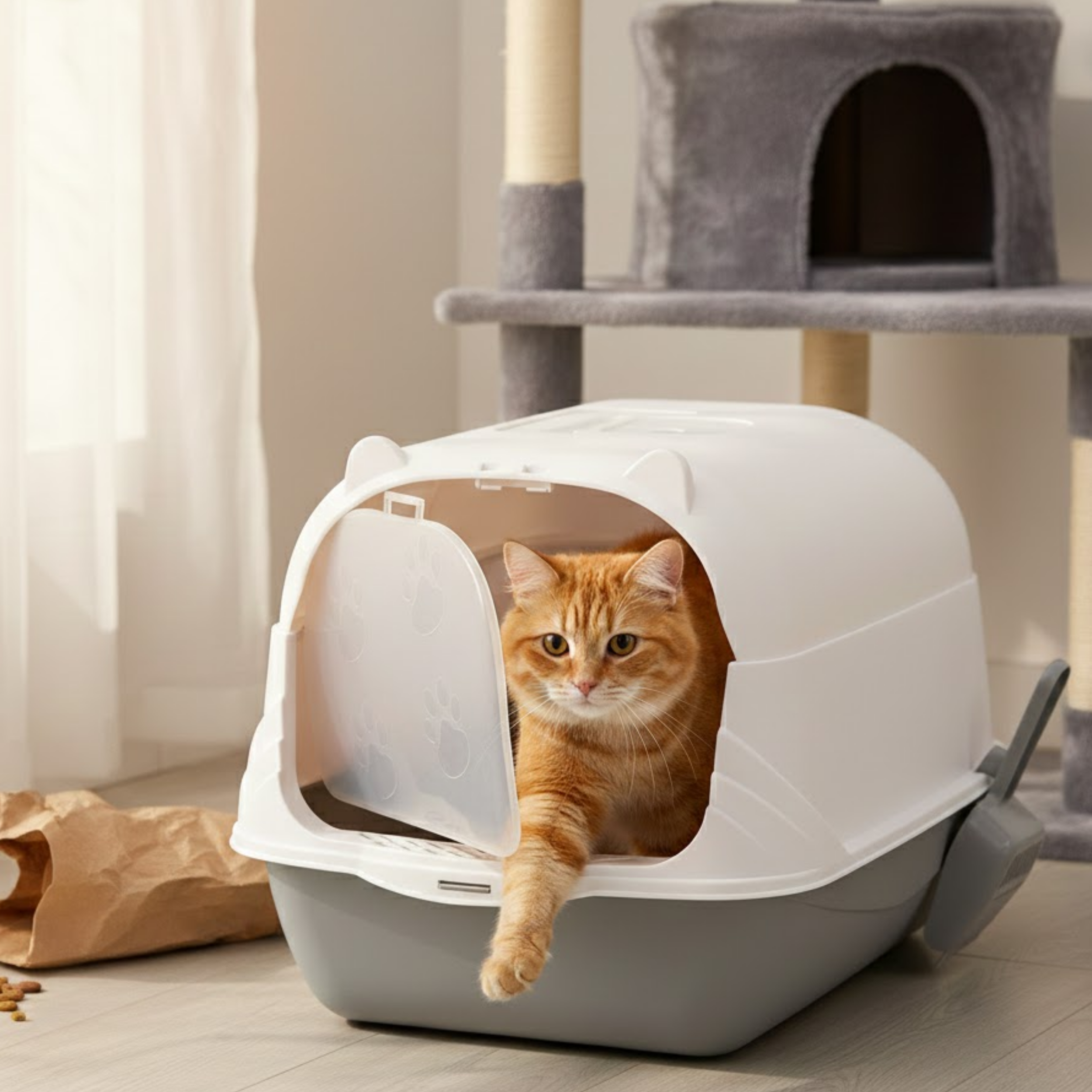 There will be no more mess around the tray.